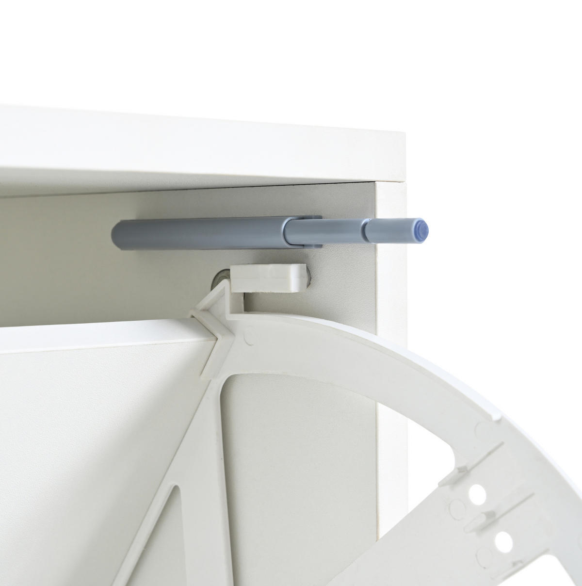 SCHUHSCHRANK 80/96/25 cm Weiß aus Spanplatte mit LED-Beleuchtung - Weiß, Holzwerkstoff (80/96/25cm) - OKMYHOME