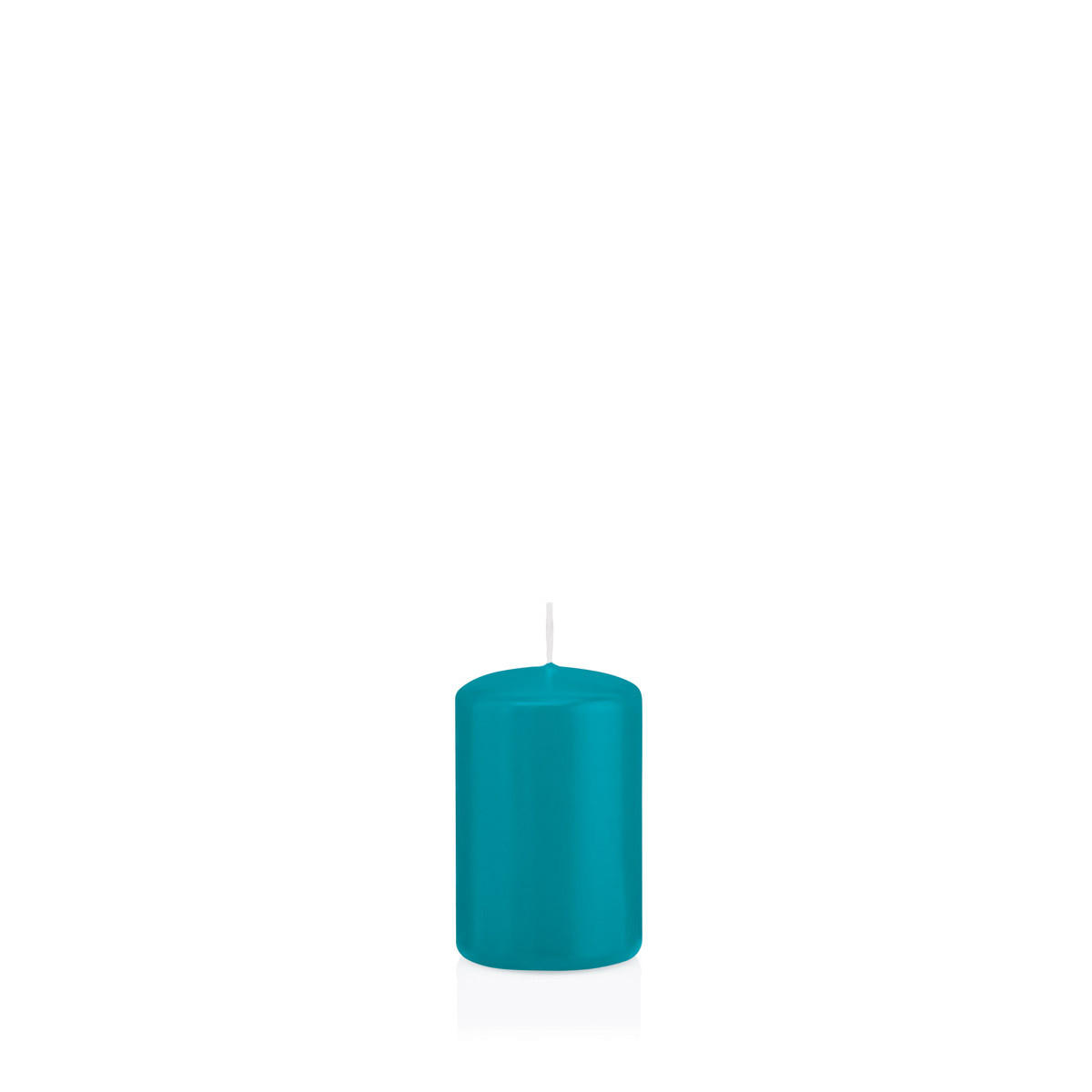 STUMPENKERZEN Azurblau Ø 48 x 80 mm, 24 Stück - Hellblau, Paraffin (5/8cm) - Wiedemann Kerzen