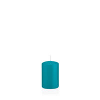 STUMPENKERZEN Azurblau Ø 48 x 80 mm, 24 Stück - Hellblau, Paraffin (5/8cm) - Wiedemann Kerzen