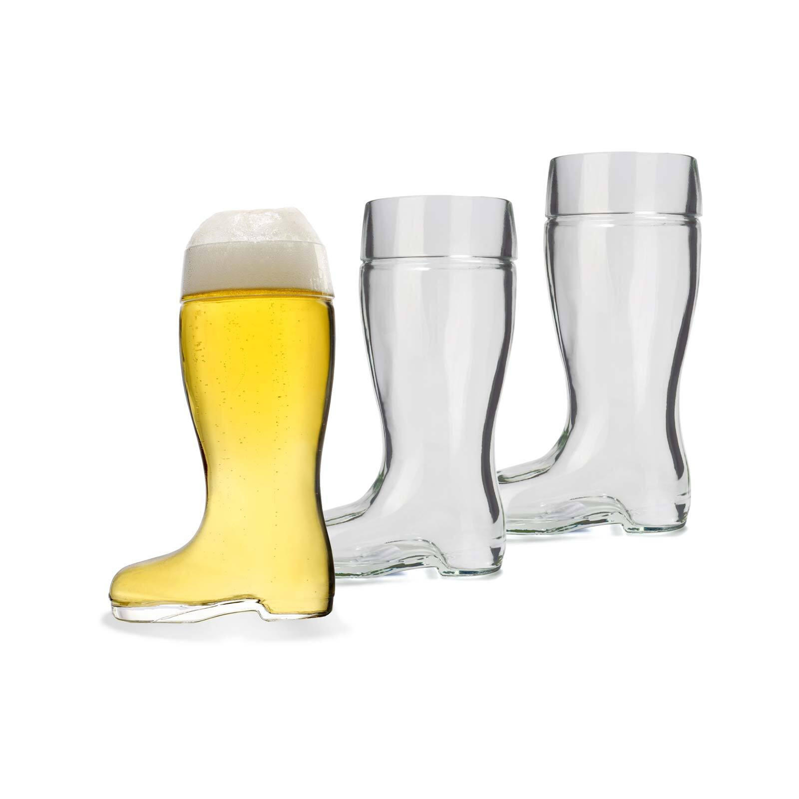 BIERGLÄSER Stiefel transparent 250 ml 3er Set - Transparent, Glas (0.25L) - Stölzle Lausitz