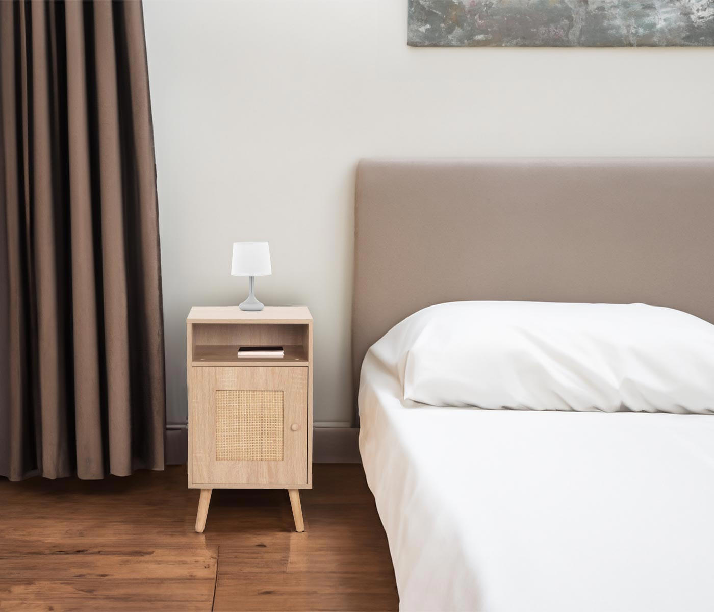 NACHTTISCH rechteckig Braun - Braun, Holz (40/71/41cm) - MCW