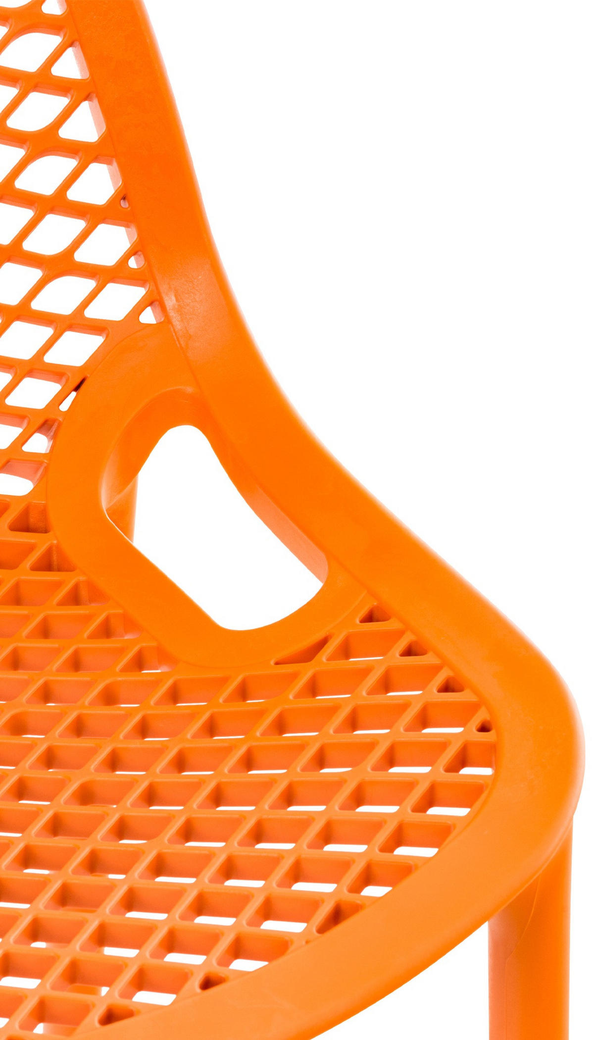 BARHOCKER Kunststoff orange - Rot/Orange, Kunststoff (45/105/53cm) - CLP