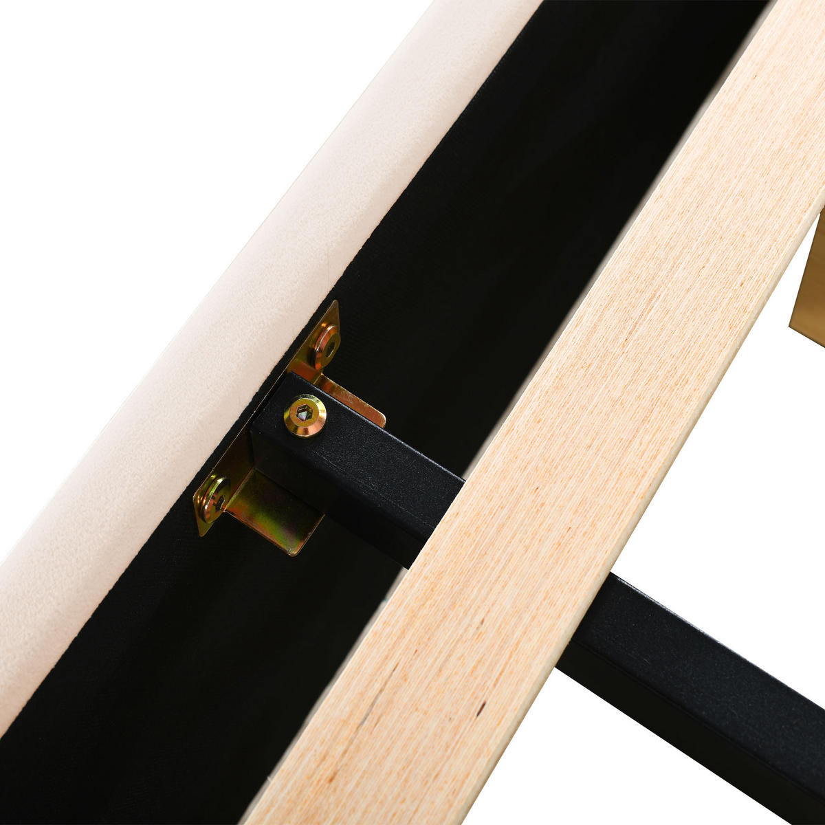 KINDERBETT 140/200 cm DE-01844, in Beige, mit blütenförmigem Kopfteil und 4 Schubladen - Beige, Metall (140/200cm) - ComfortXL