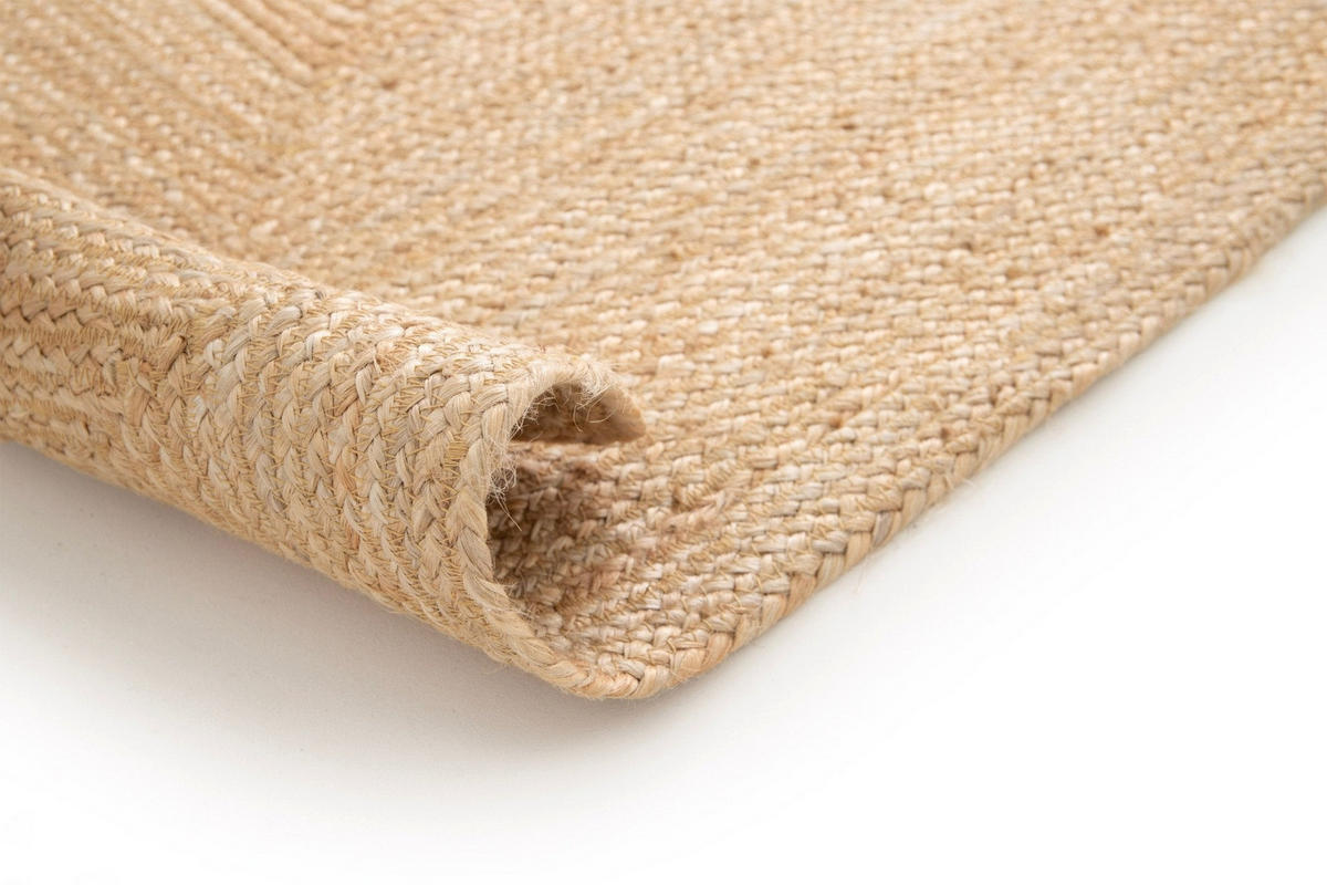 TEPPICH Design handgefertigt Jute beige - Beige, Naturmaterialien (120/170cm) - AFK Living
