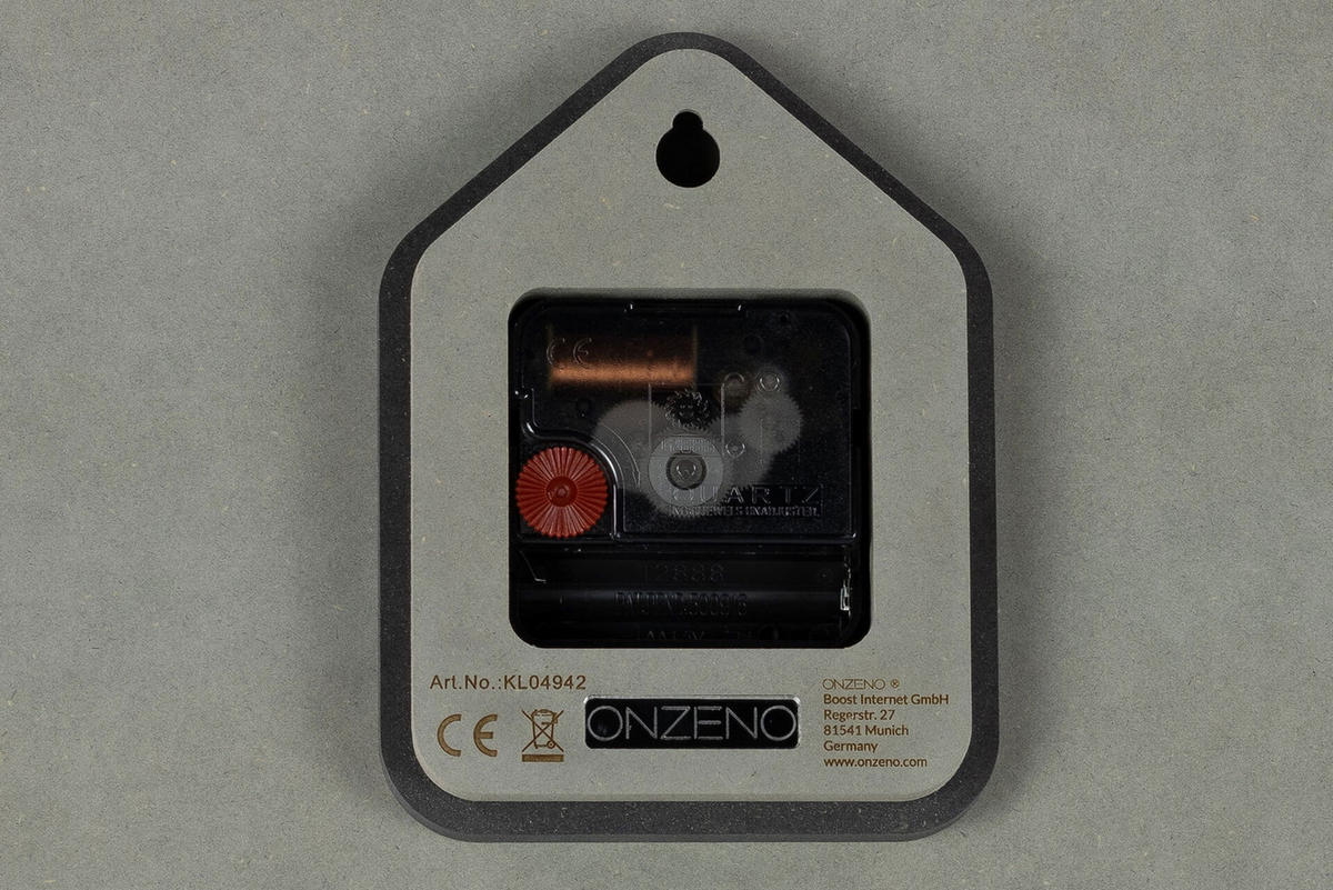 WANDUHR Design Grau 29/29 cm - Braun/Grau, Holzwerkstoff (29/29/0.9cm) - ONZENO