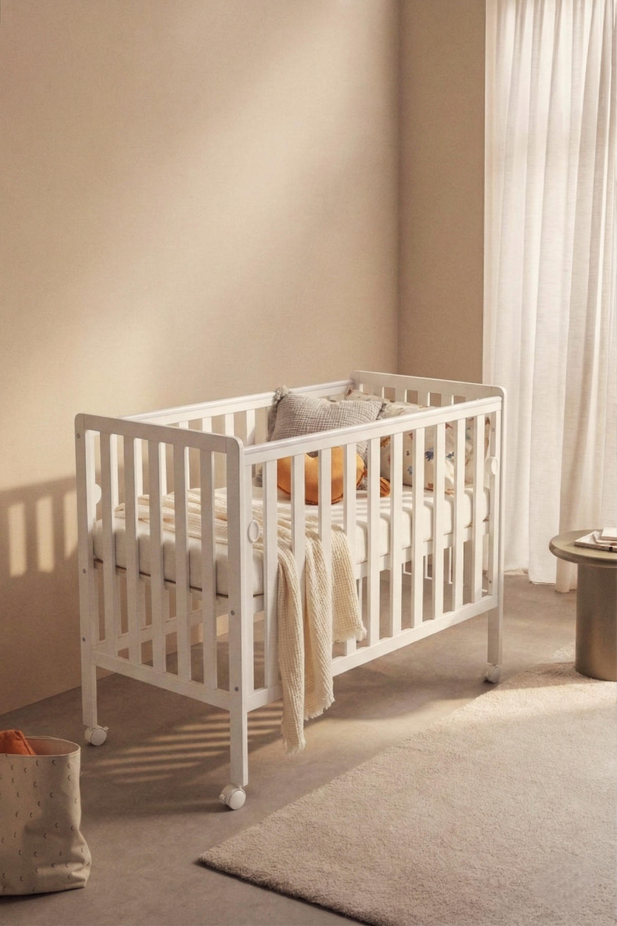 BEISTELLBETT BeBino Mini - Weiß, Holz (50/100cm) - kiki design