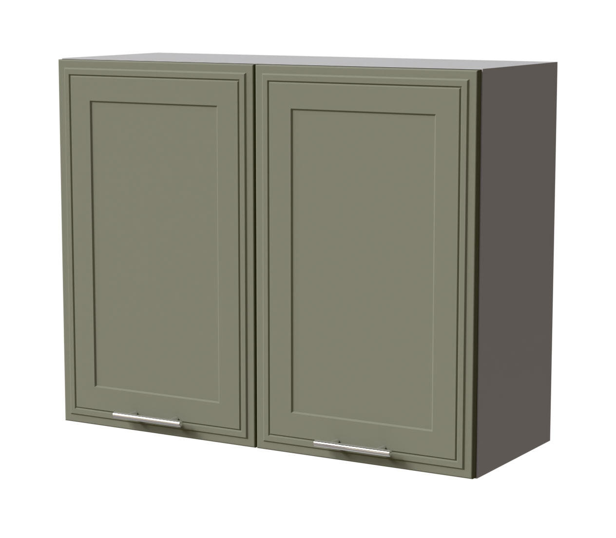 HÄNGESCHRANK Salo W3/90 Grau / Reed Green Matt 90 / 32,5 / 72cm - Grau/Grün, Holz/Holzwerkstoff (90/72/32.5cm) - Feldmann-Wohnen