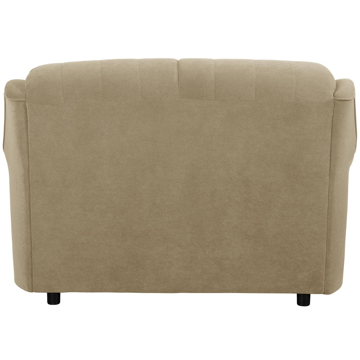 SOFA 2-Sitzer Kaylyn Flockstoff sand - Sandfarben, Kunststoff (133/89/83cm) - 58aufmkessel