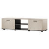 TV-LOWBOARD 140 Soho S04 - Kaschmir/Schwarz, Holzwerkstoff/Kunststoff (140/37/43cm) - MIRJAN24