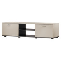 TV-LOWBOARD 140 Soho S04 - Kaschmir/Schwarz, Holzwerkstoff/Kunststoff (140/37/43cm) - MIRJAN24
