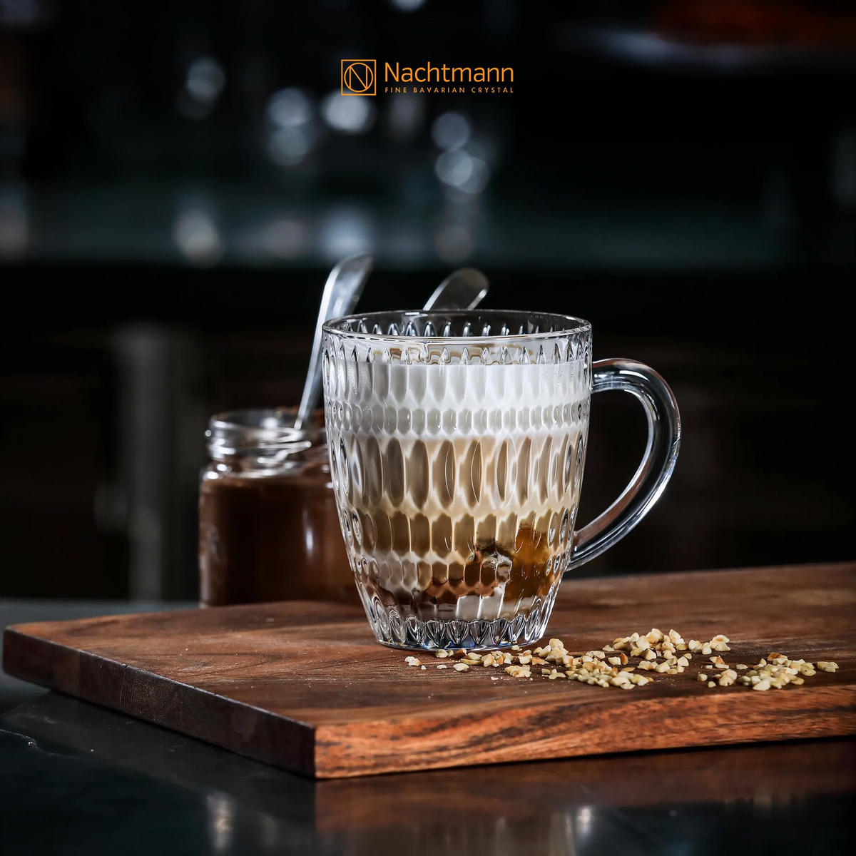 KAFFEEBECHER Ethno Barista transparent 392 ml 2er Set - Transparent, Glas (0.392L) - Nachtmann