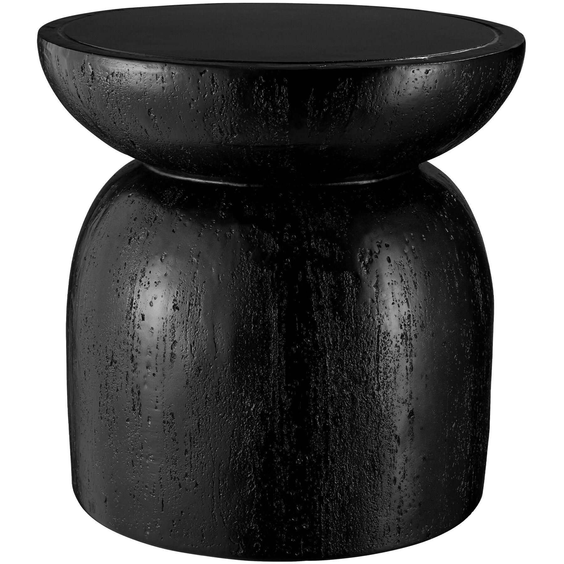 BEISTELLTISCH Anisa, Ø 40 x 40 cm, schwarz - Schwarz, Keramik (40/40/40cm) - tectake