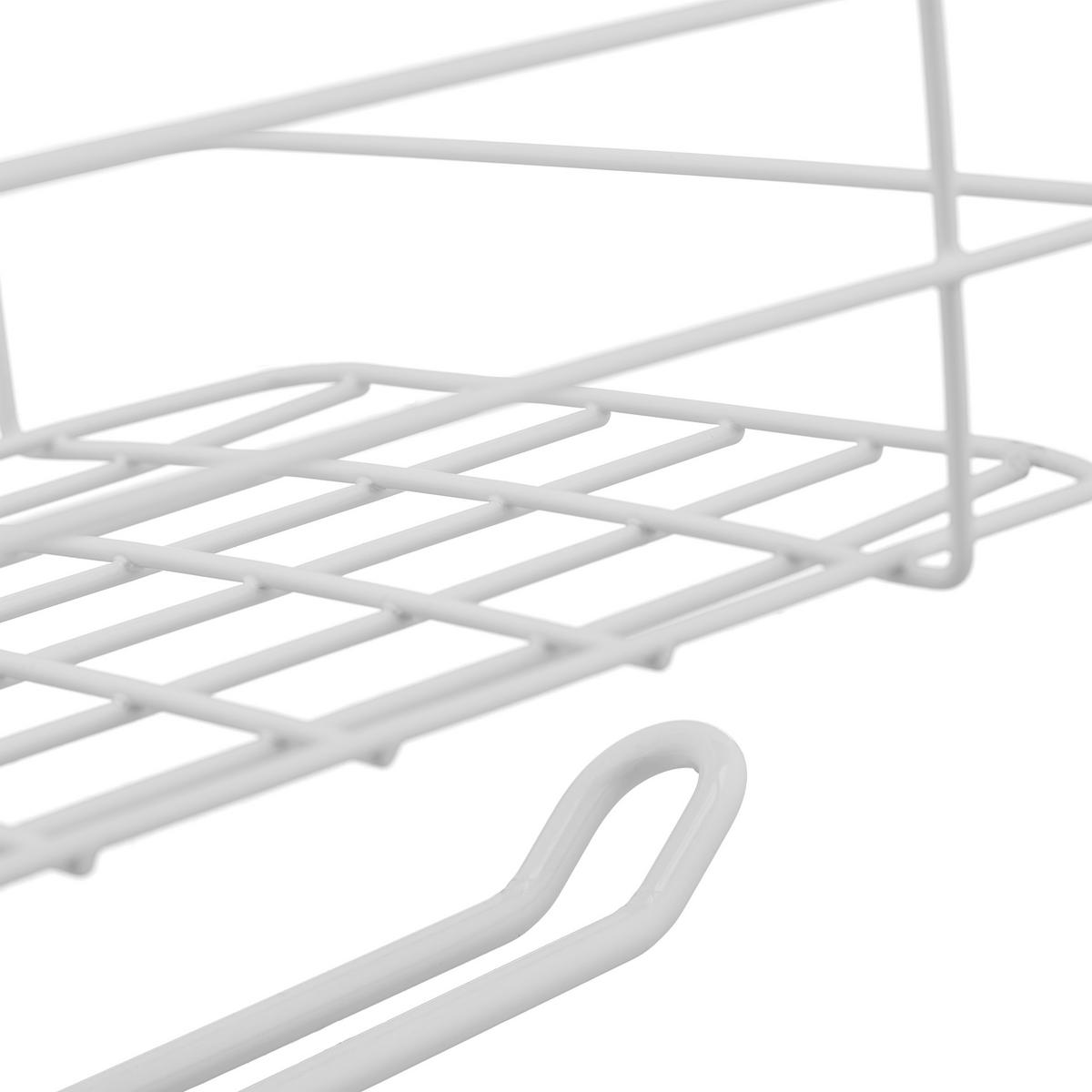 EINHÄNGEKORB - Weiß, Metall (31/18/17cm) - Relaxdays