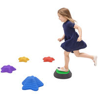 TRITTSTEINE-SET DE-10153 5 Steine, rutschfest, Seestern-Design Bunt - Multicolor, Kunststoff (36.5/16/36.5cm) - ComfortXL