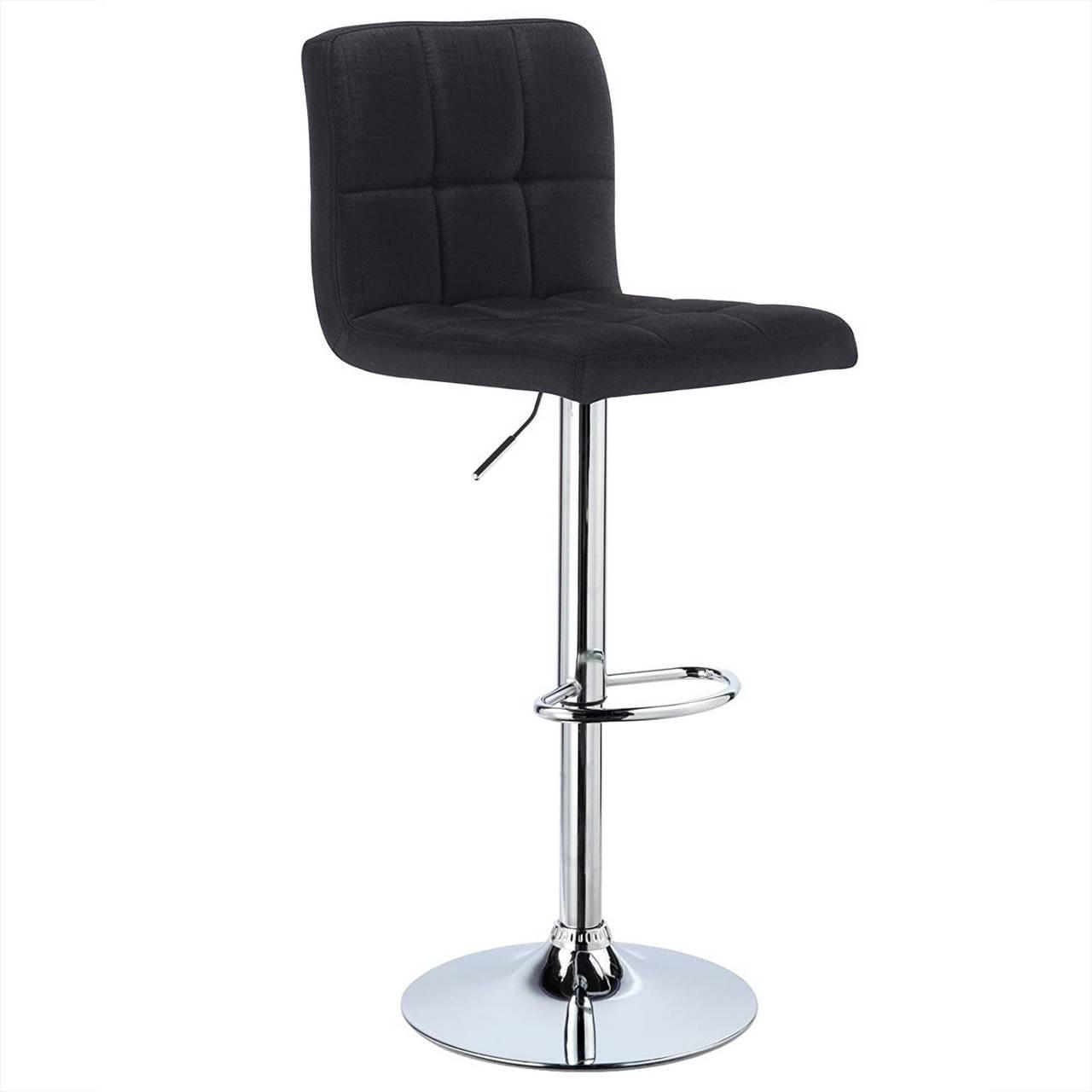 Woltu Barhocker Schwarz 44x92x38.5 cm