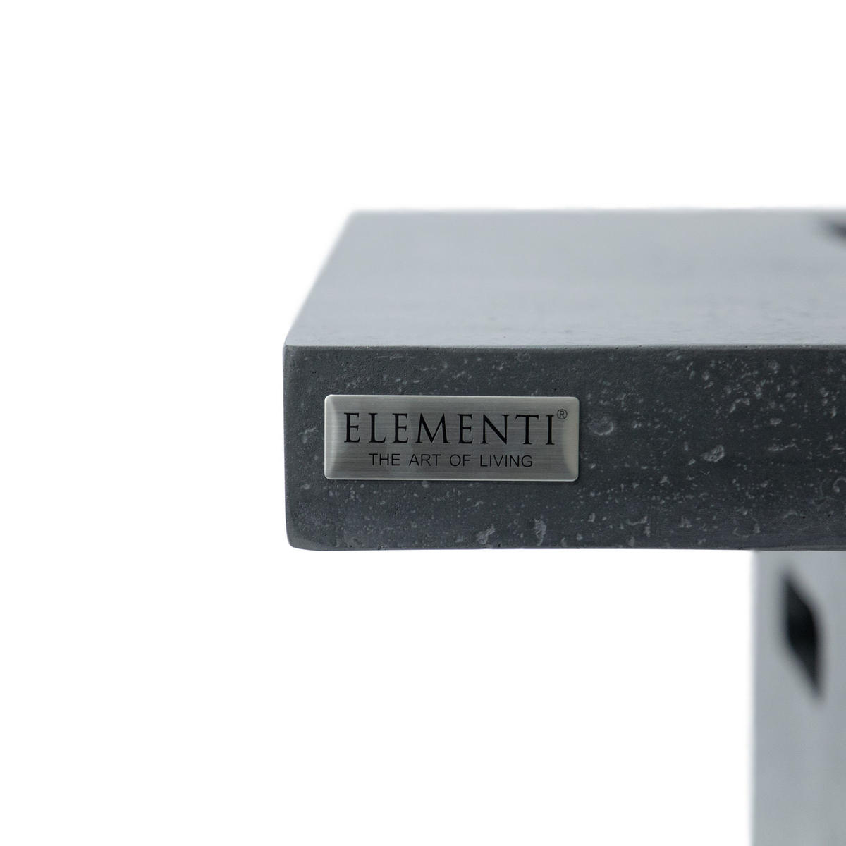 FEUERTISCH MONTREALl Bartische aus GF-Beton 56/56/106 cm - Dunkelgrau, Naturmaterialien (87/106/87cm) - Elementi