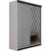 SCHIEBETÜRENSCHRANK MALANI - Weiß 138x205x59 cm - Weiß, Holzwerkstoff (138/205/59cm) - Kier Furniture