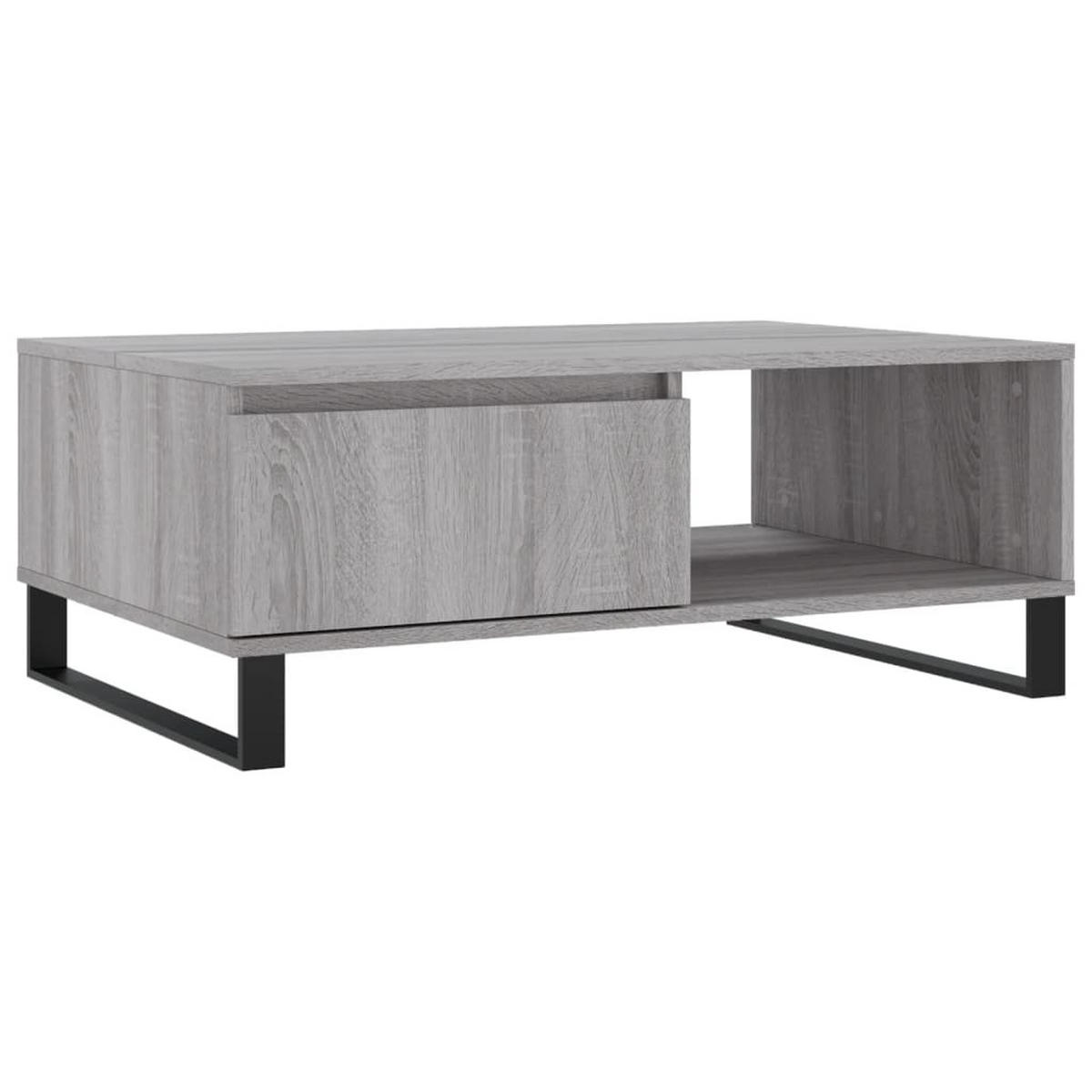 COUCHTISCH Grau Sonoma 90x60x35 cm Holzwerkstoff - Grau, Holzwerkstoff (60/90/35cm) - furnicato