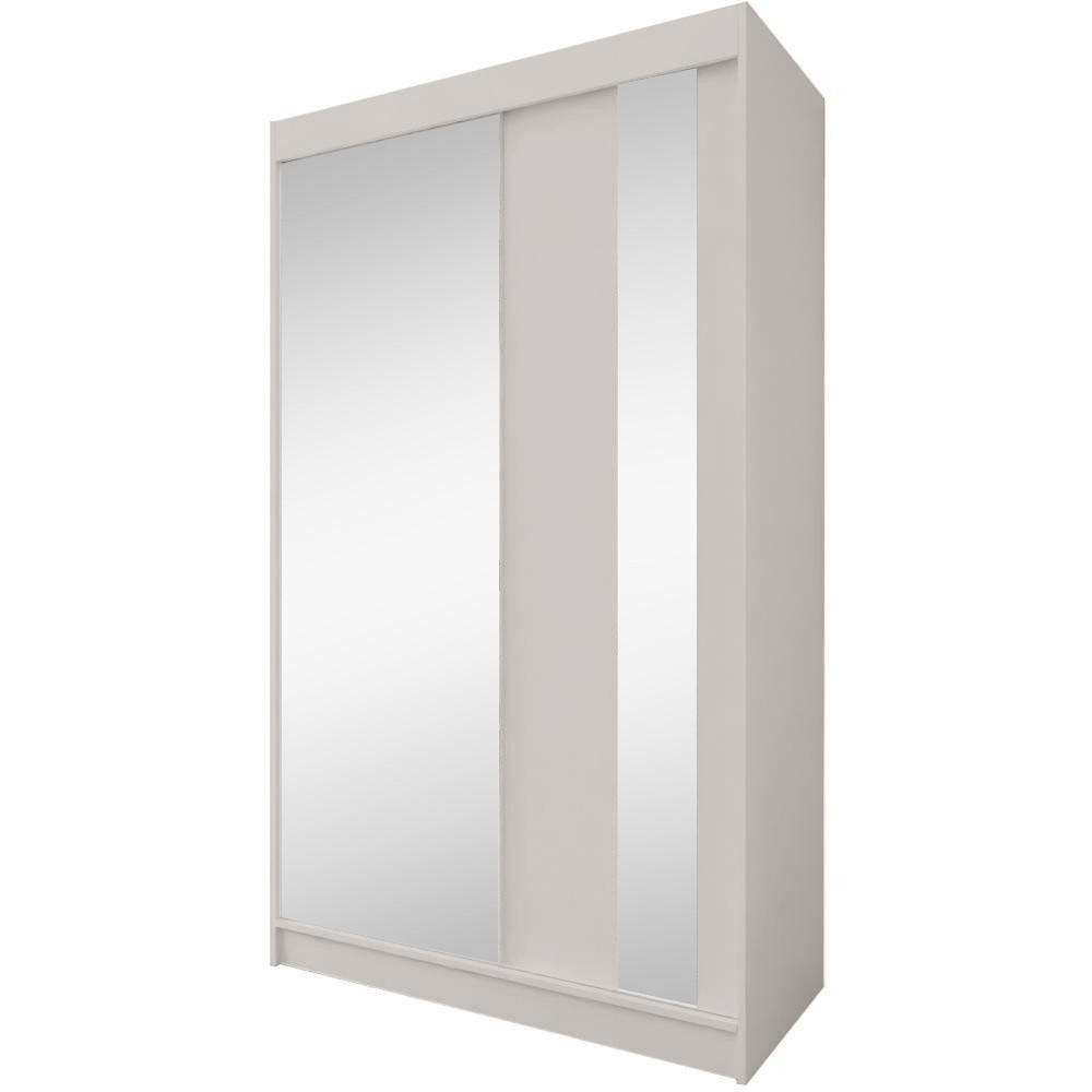 SCHWEBETÜRENSCHRANK Gaja 120/216/61 kaschmir mit Spiegel - Kaschmir, Holzwerkstoff (120/216/61cm) - Beautysofa