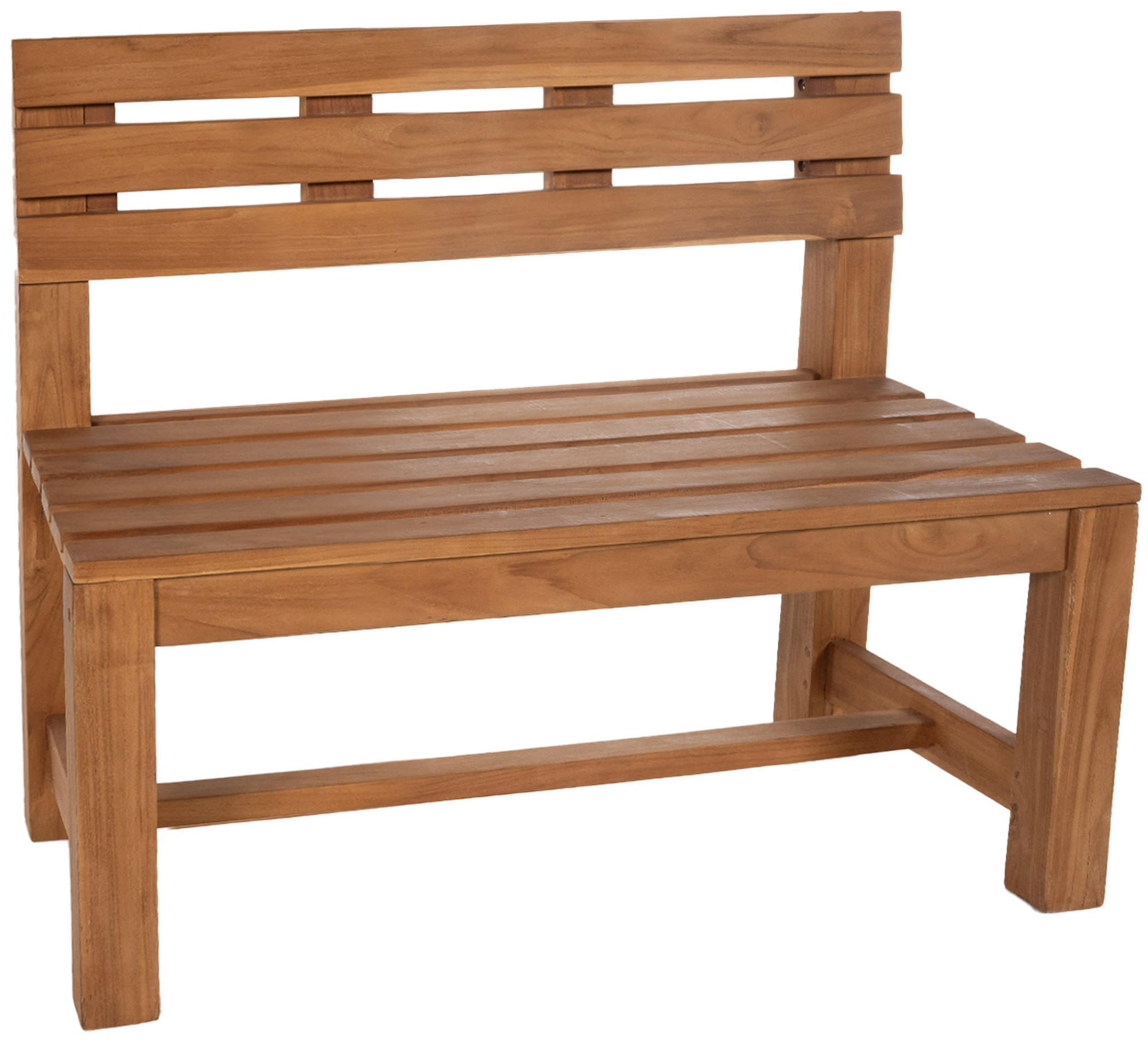 GARTENBANK 120/50 cm Holz teak - Teakfarben, Holz (120/85/50cm) - CLP