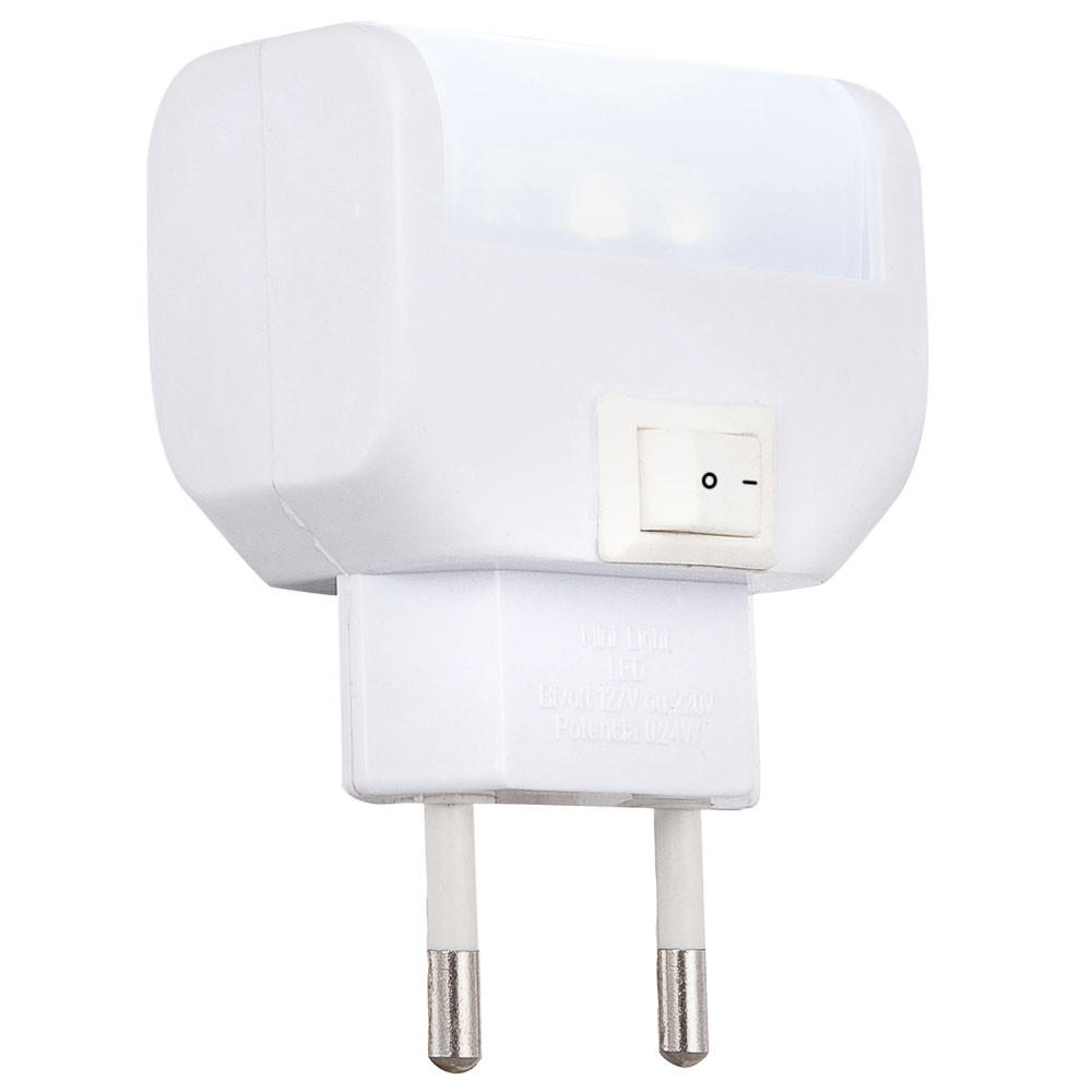 LED WANDLEUCHTE Chaser Weiß Kunststoff - Weiß, Kunststoff (2.5/7/4.7cm)