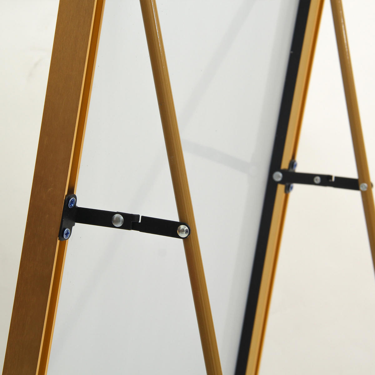 STANDSPIEGEL 140x40cm, Rechteckiger Spiegel, Goldener Metallrahmen - Goldfarben, Metall (40/140/140cm)