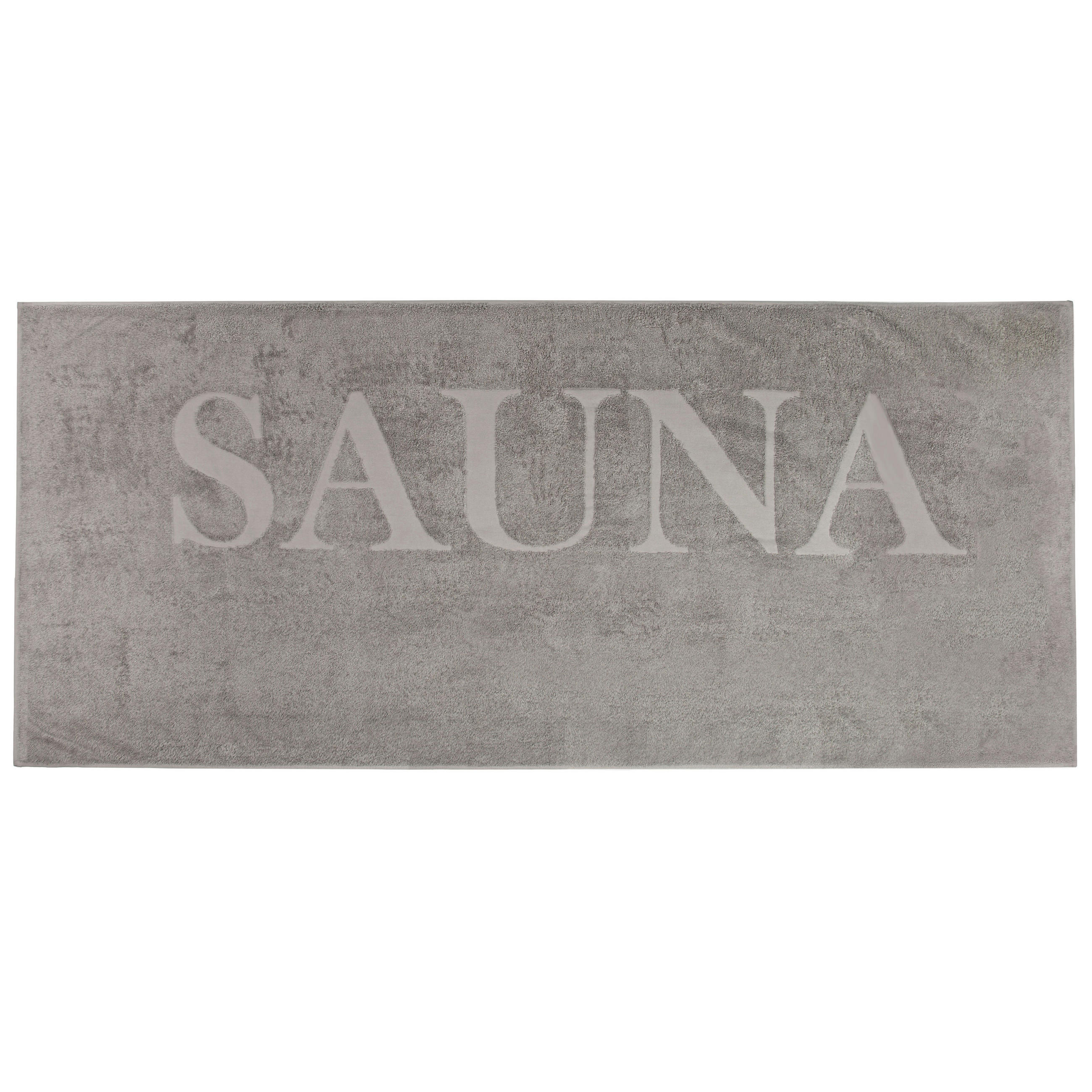 SAUNATUCH, 80 x 200 cm, 100% Baumwolle, Grau - Grau, Textil (80/200cm) - Zollner