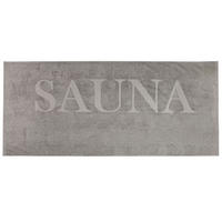 SAUNATUCH, 80 x 200 cm, 100% Baumwolle, Grau - Grau, Textil (80/200cm) - Zollner