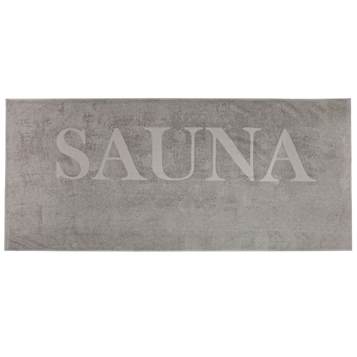 SAUNATUCH, 80 x 200 cm, 100% Baumwolle, Grau - Grau, Textil (80/200cm) - Zollner