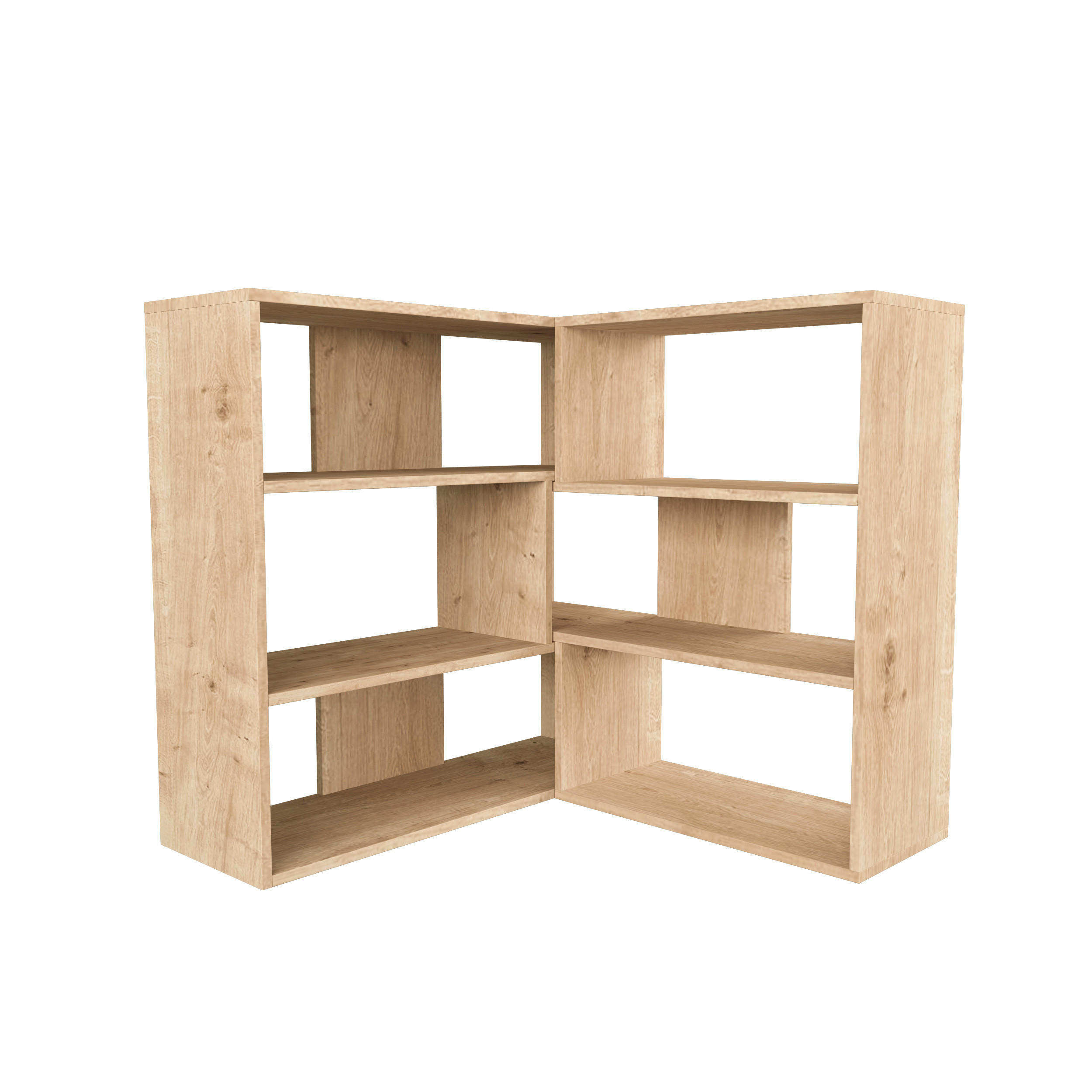 Decortie BÜCHERREGAL Eiche 158cm × 30cm × 89cm