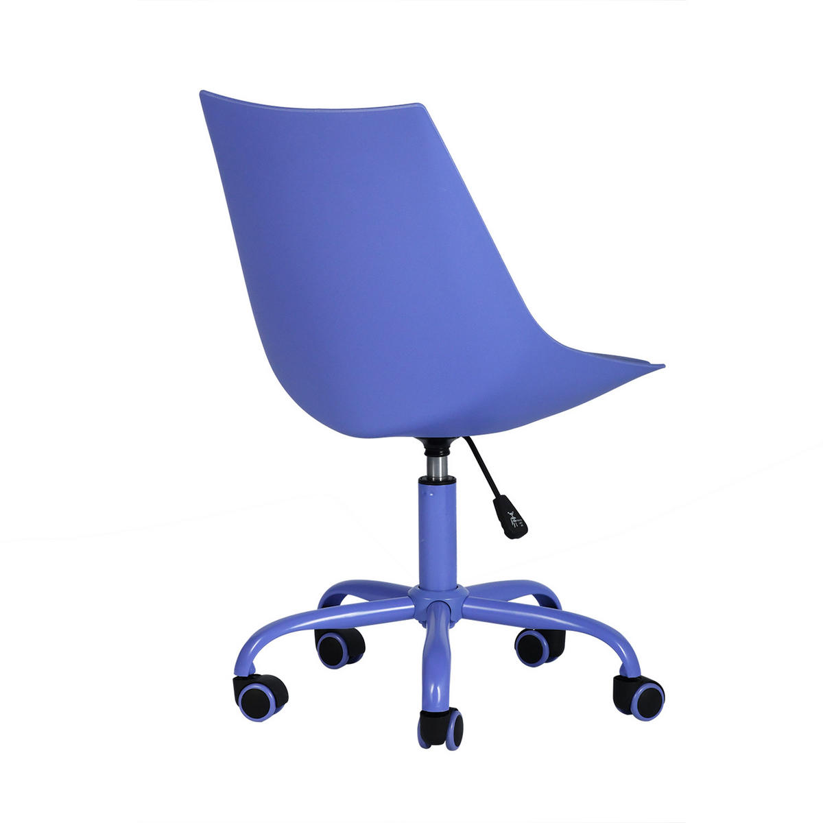 DREHSTUHL Leder Kunststoff Lila - Lila, Kunststoff/Metall (38/85/39cm) - Urban Meuble