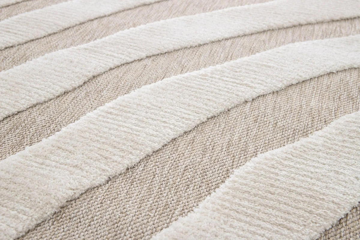 TEPPICH mit Reliefeffekt im japanischen Stil beige - Beige, Textil (160/230cm) - AFK Living