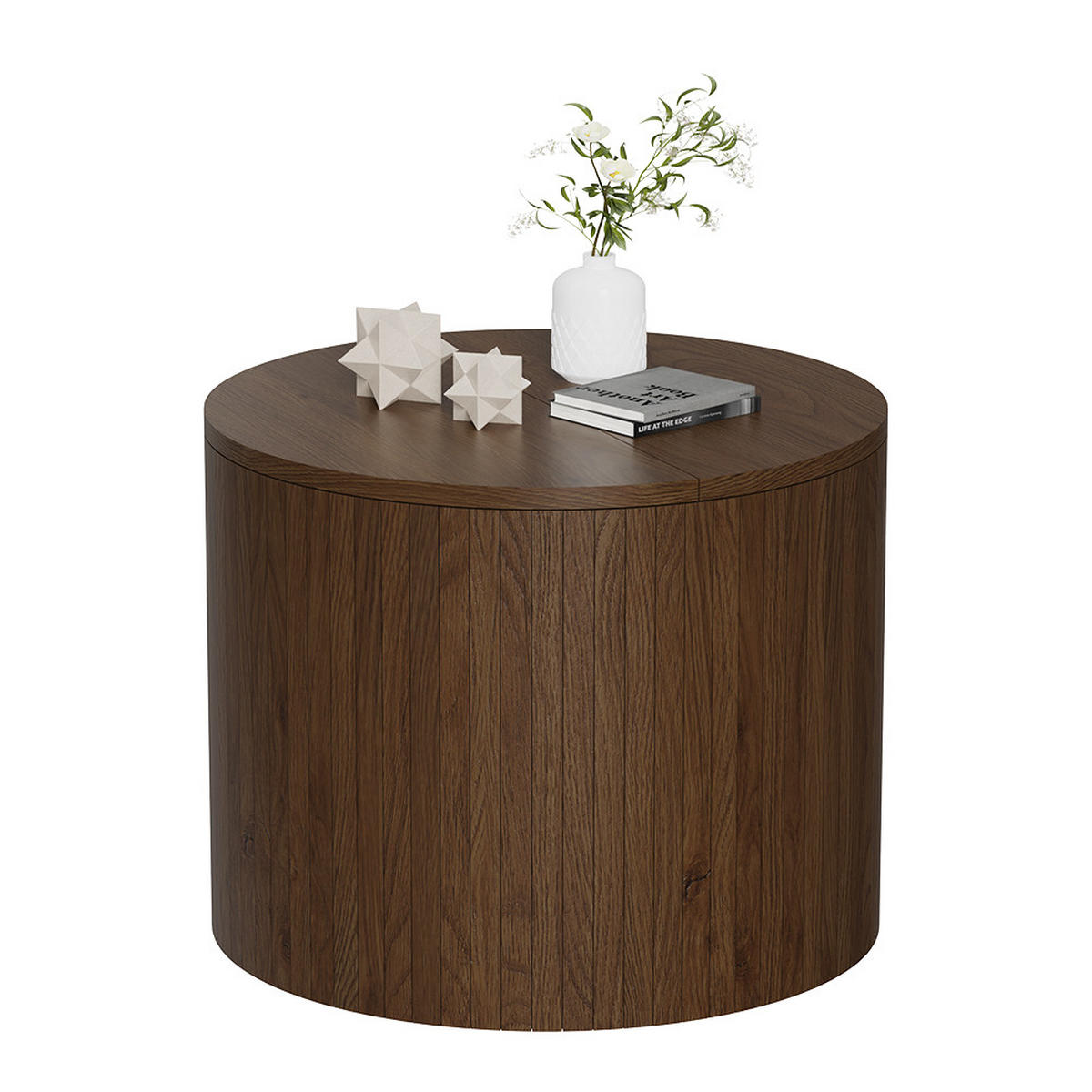 COUCHTISCH Tavilo Walnuss 48 x 48 cm - Walnussfarben, Holzwerkstoff (48/48/38cm) - Vicco