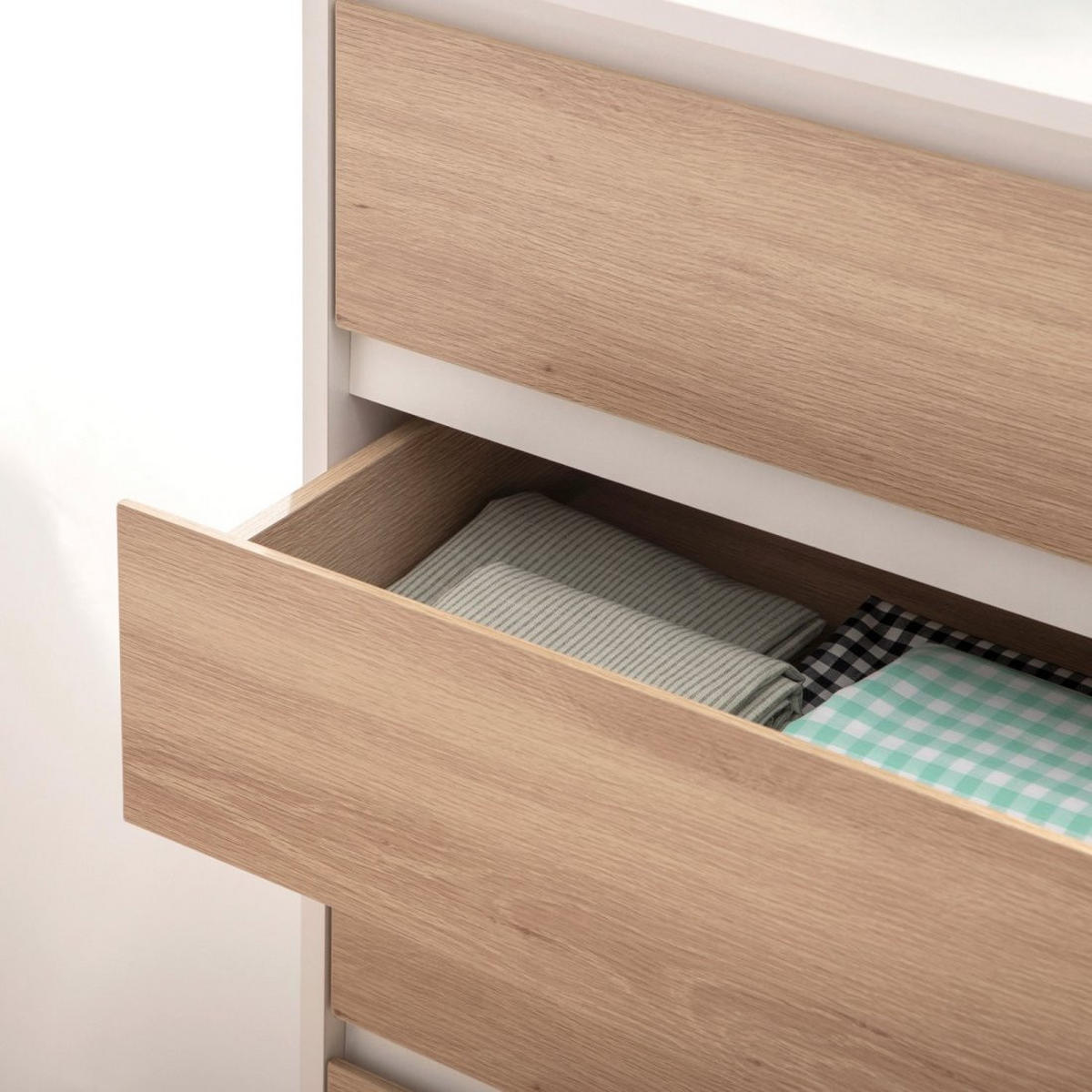 KOMMODE SCHMALE Kemi Zweifarbig 60 cm x 118 cm - Multicolor, Holzwerkstoff (60/118/40cm)