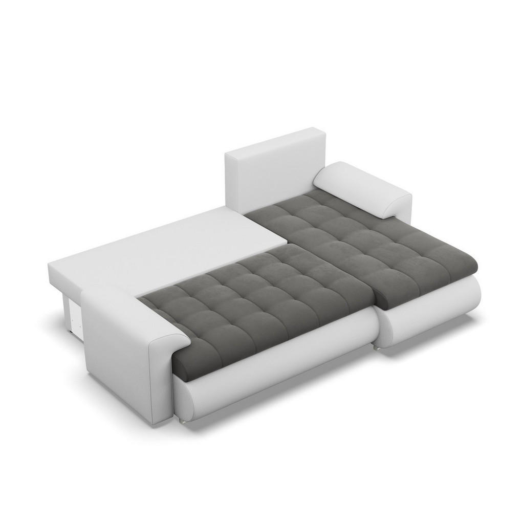 Thumbnail - Mebligo Ecksofa, Dunkelgrau, Hellgrau, Textil, 3-Sitzer, L-Form, 230x159 cm, Wohnzimmer, Sofas & Couches, Wohnlandschaft...