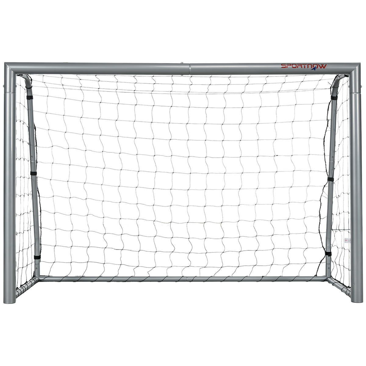 FUSSBALLTOR DE-10568 240x160 cm, wetterfest Grau - Grau, Metall (85/240cm) - ComfortXL