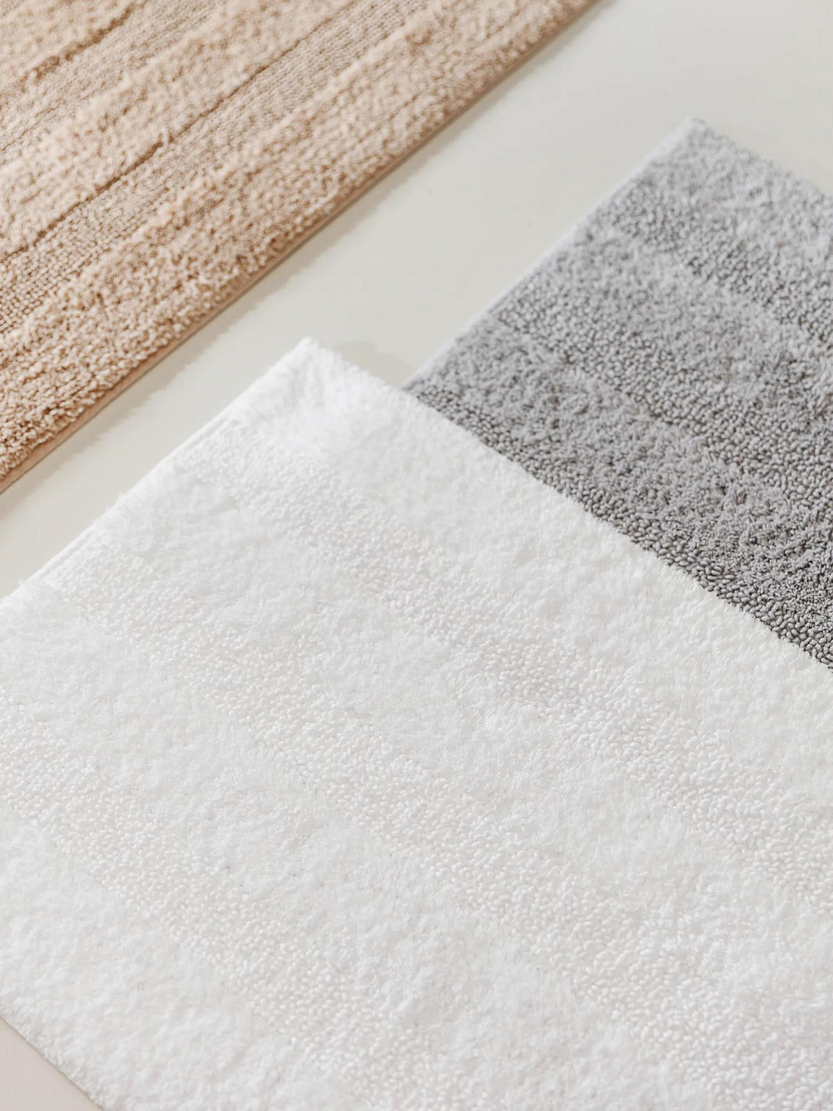 BADEMATTE Ilka Weiß 50x80 cm - Weiß, Textil (50/80cm) - benuta Nest