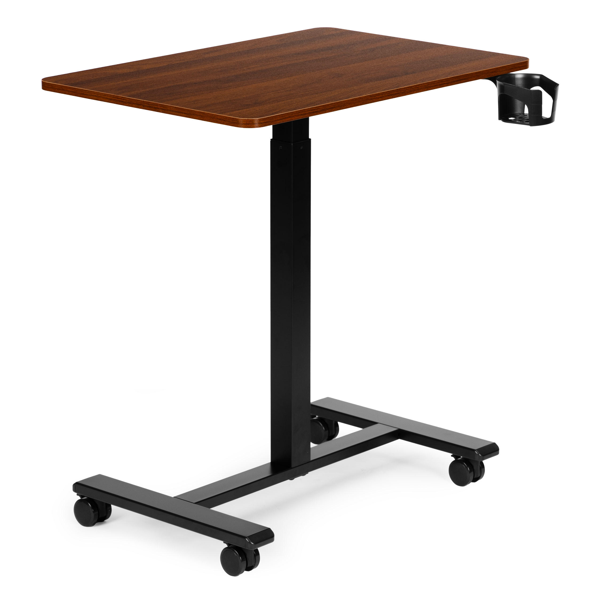 SCHREIBTISCH MILO Holzoptik - Schwarz - Braun, Holzwerkstoff (48/70/71.5cm) - Mat-Haus