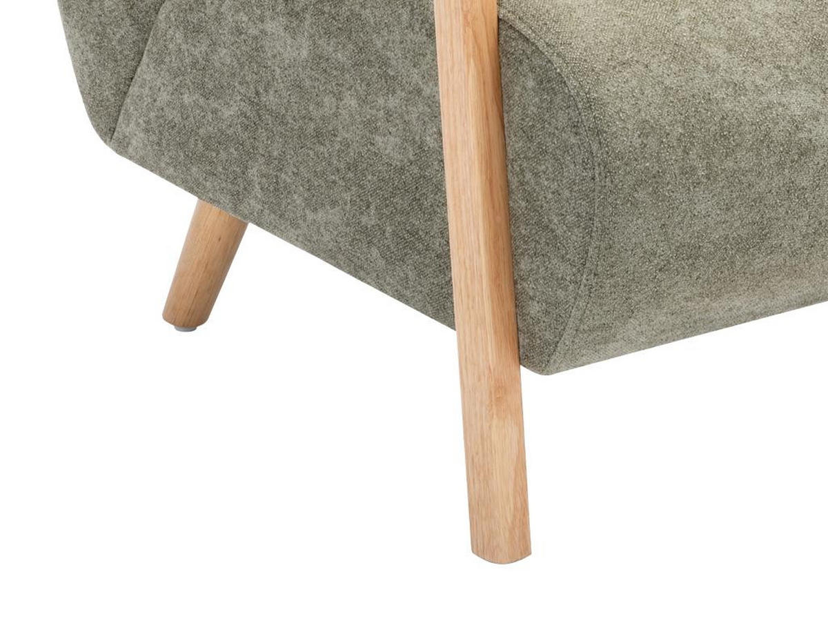 SESSEL - Stoff & Holz - Grün - JULOMO - Grün, Textil (82/81/70cm) - Vente-Unique