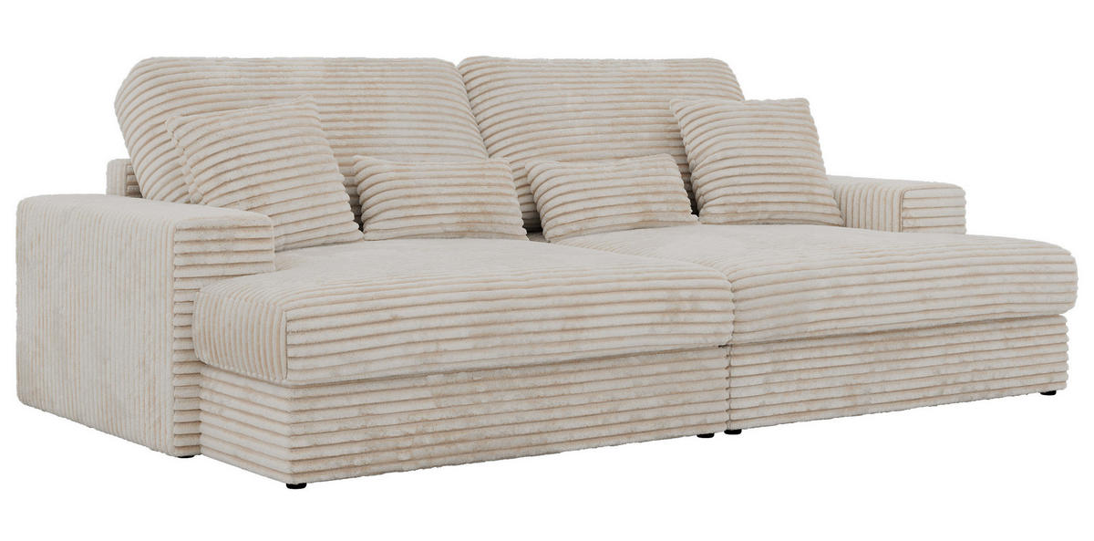 ŠTVORMIESTOVÁ POHOVKA ANERO - Béžová Manšester - čierna/krémová, textil/plast (292/107/163cm) - MKS