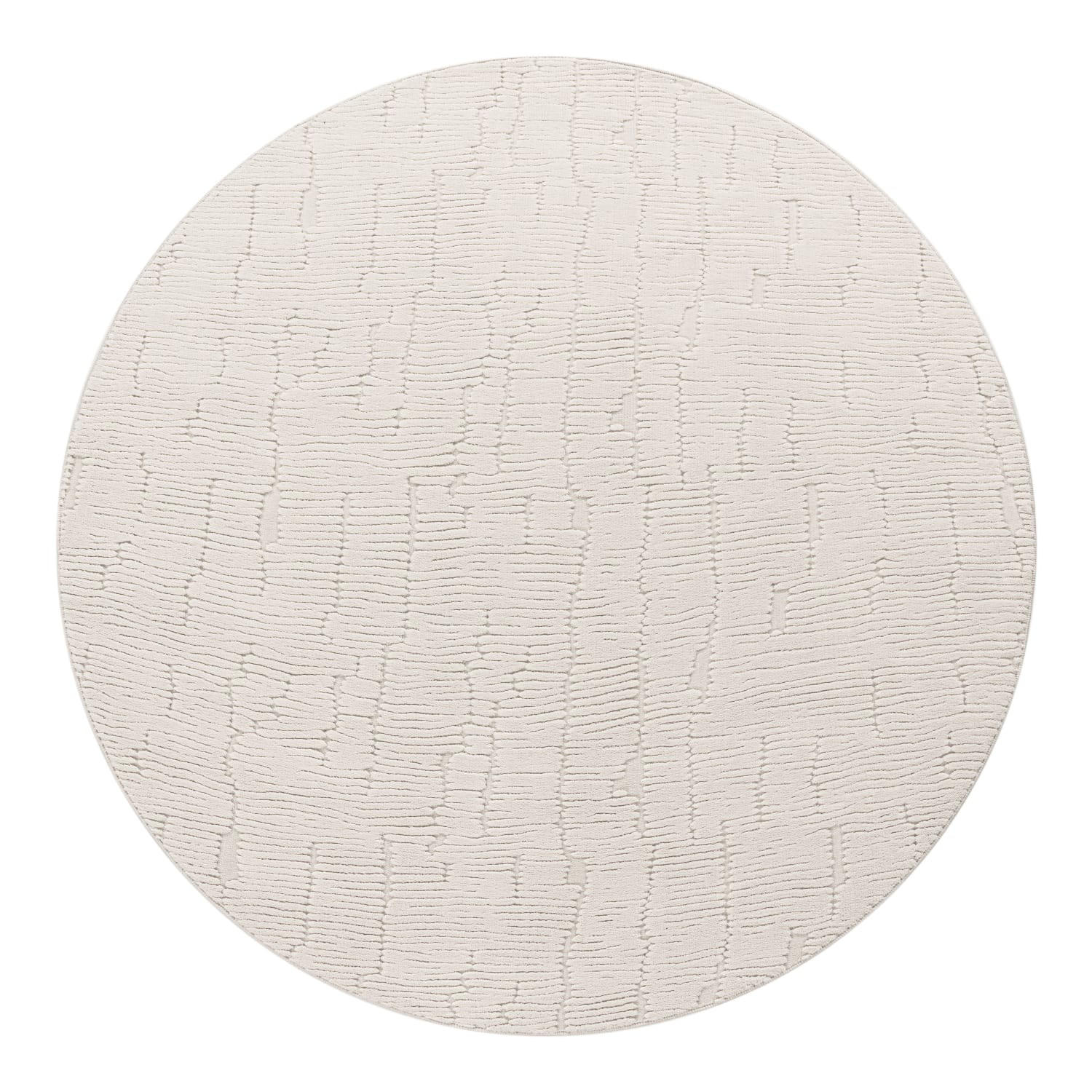HOCHFLORTEPPICH 120/120 cm Tokio 475 - Creme, Kunststoff (120/120cm) - Paco Home