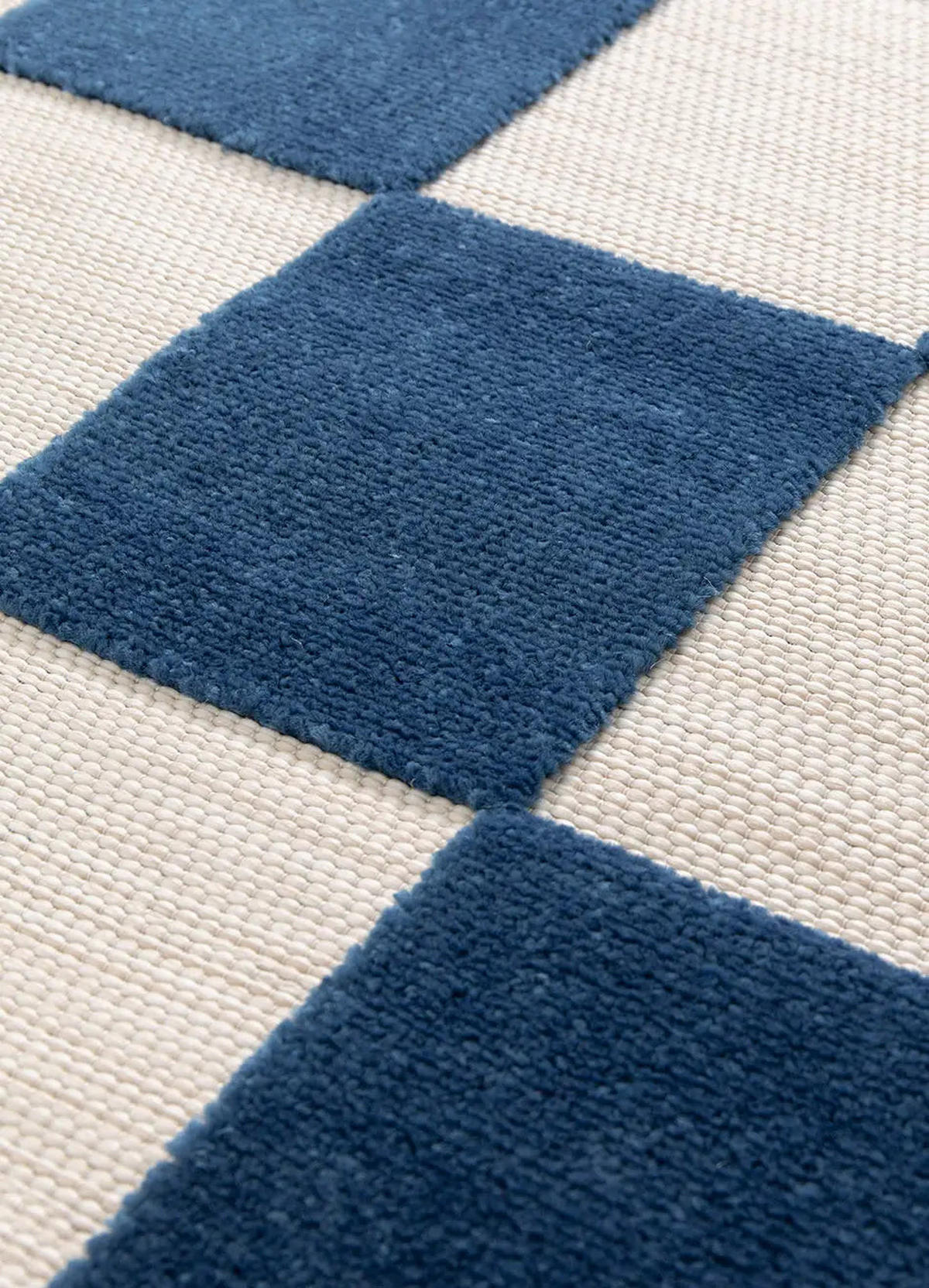 IN- & OUTDOOR-TEPPICH Blau / Weiß Cuadros 160/230 cm - Blau/Weiß, Textil (160/230cm) - Atticgo