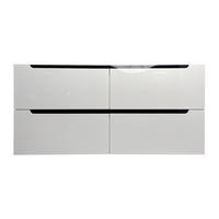 WASCHBECKENUNTERSCHRANK - 120 cm x 46 cm - Holz, Platte - Weiß - SELITA - Weiß, Holz (120/57/46cm) - Vente-Unique