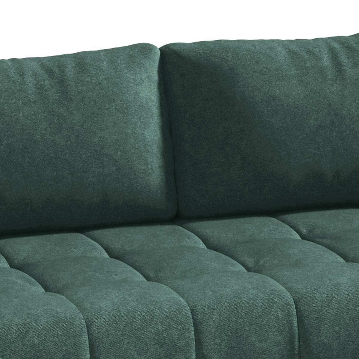 PANORAMASOFA Jonas 5 Sitzplätze Grün - Grün, Holzwerkstoff (350/85/185cm) - Petits-meubles