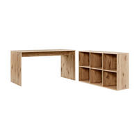 SCHREIBTISCH Der Produktive - Eichefarben, Holzwerkstoff (65/145/77cm) - Mokebo