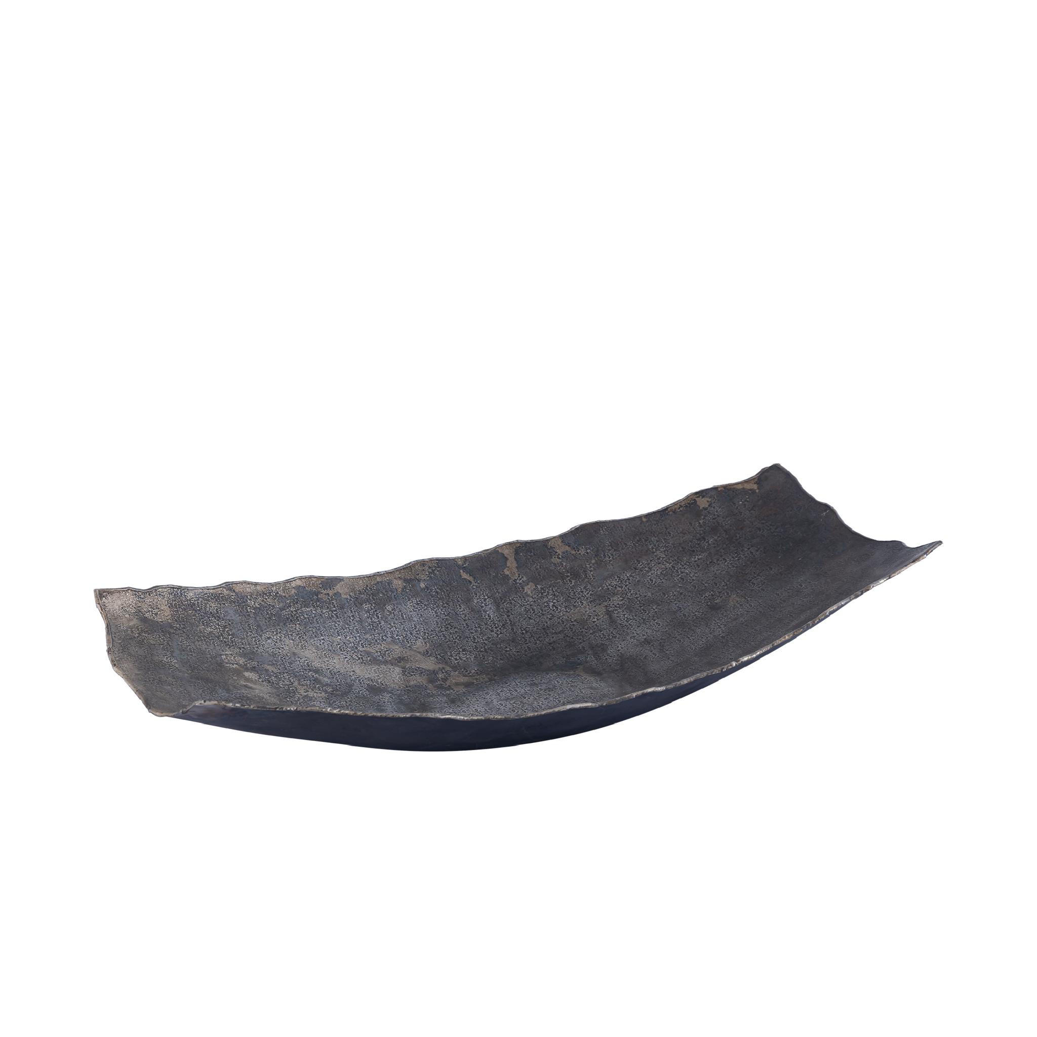 SCHALE Semin Silber 49.5/27.5/8.5cm - Silberfarben, Metall (8.5cm) - PTMD Collection