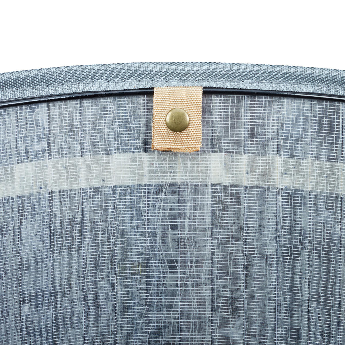 WÄSCHEKORB - Grau, Holz/Textil (41/65/41cm) - Relaxdays
