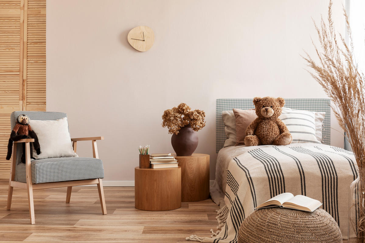 KOPFTEIL für Kinderbett mit türkisfarbenem Vichy-Stoff bezogen, 110/52cm MARINA - Hellblau, Textil (3/52/110cm) - RNT By Really Nice Things