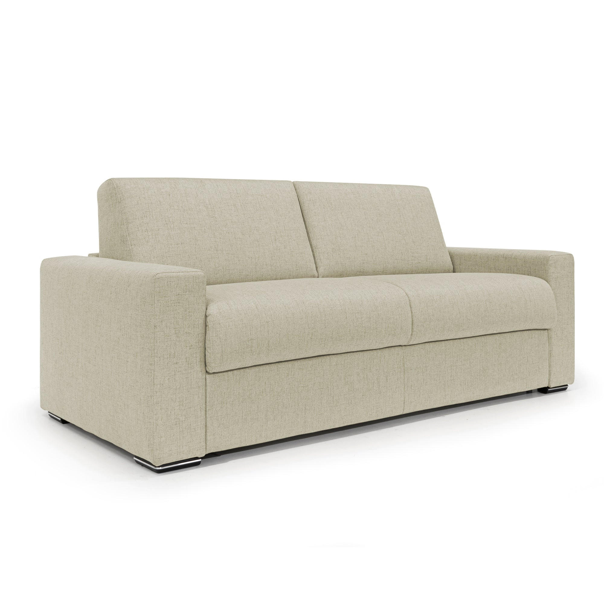 SCHLAFSOFA Nixon - Beige, Textil (220/93/96cm) - Divani.store