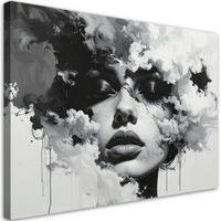 LEINWANDBILD Menschen & Charaktere 120x80cm - Schwarz, Textil (120/80cm) - Feeby